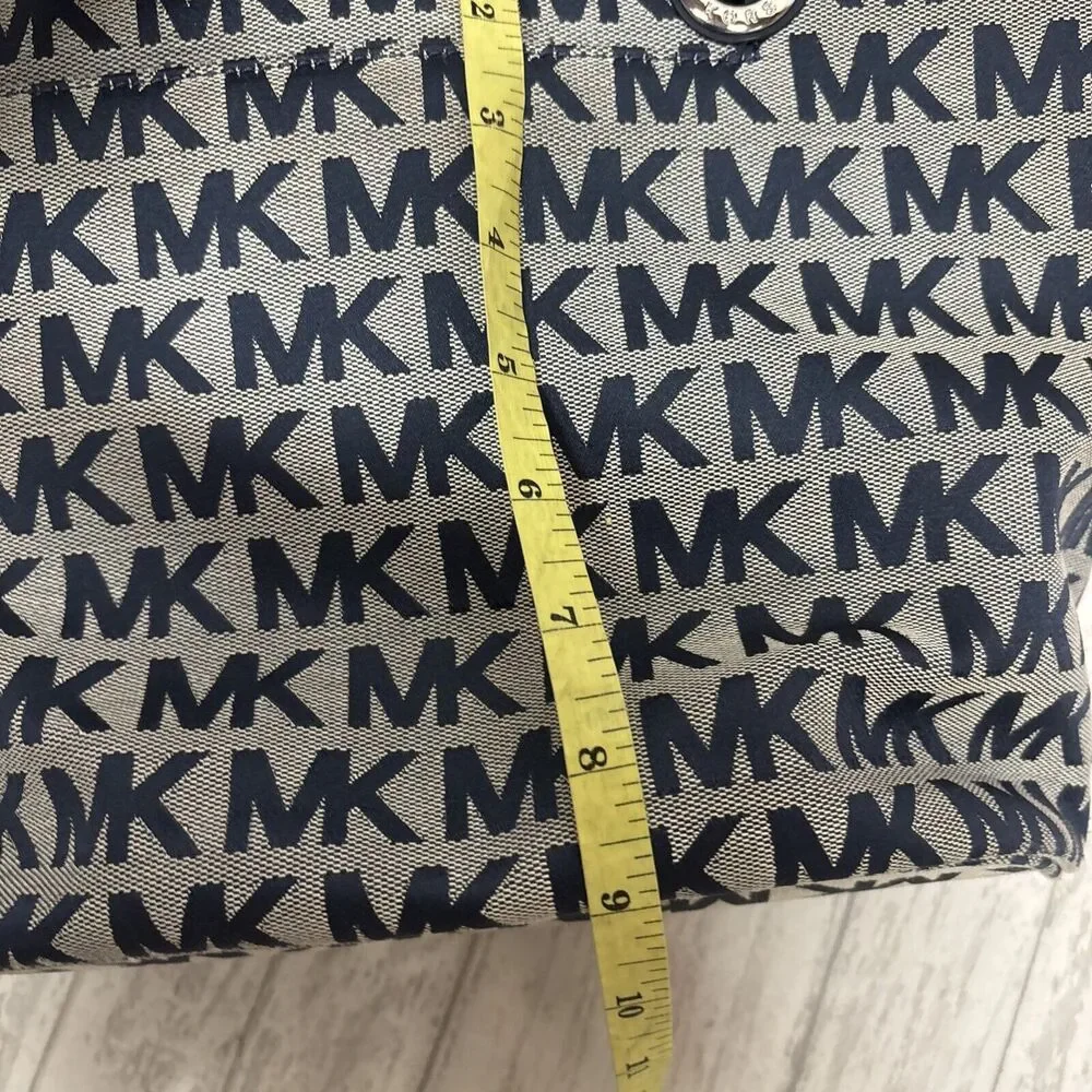 Womens Michael Kors Signature Navy Small Tote
